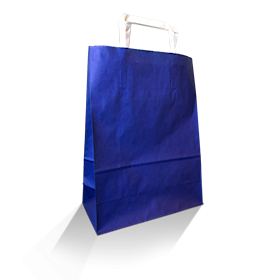 XS (220w+100x290h) Navy Solid Paper Carry Bag